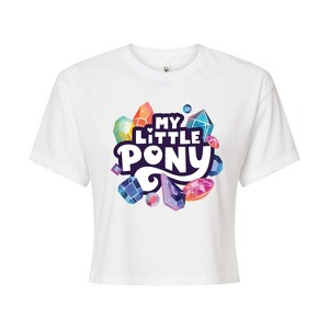 Women's - My Little Pony - New Gen Crystals Logo Cropped Graphic T-Shirt - 1 of 4