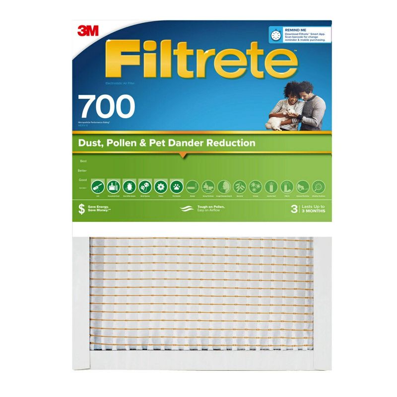 Filtrete 700 MPR Dust Pollen and Pet Dander Electrostatic Air Filter, 3 of 10