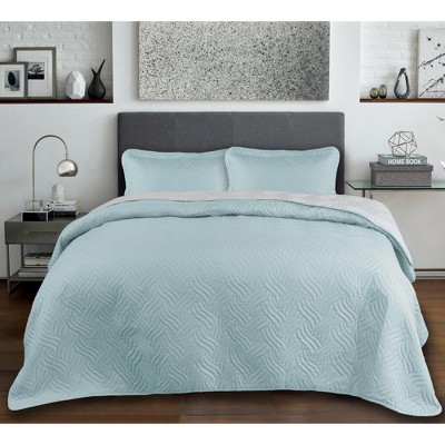 Catalonia Twin Size Bed Quilt Set, Lightweight Bedspread for Summer and Spring, 2 Pieces Bedding Coverlet-1 Quilt and 1 Pillow Shams, 68x90 inches