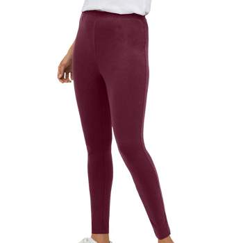 Buy RAMOLA 100% Breathable Cotton Legging for Girls - Super Soft Slim fit  Solid Leggings for Women, Free Size Full Length - (Red, XXL) at