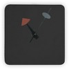 LeisureMod Manchester Modern Design Square Silent Non-Ticking Wall Clock - 3 of 4