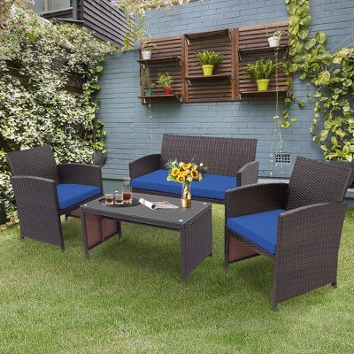 Walnew 4 best sale pcs outdoor patio