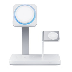 ESR 25W 3-in-1 Wireless Charger with MagSafe + CryoBoost - Arctic White - 1 of 4