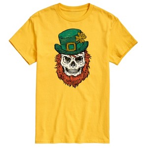 Men's - Instant Message - Leprechaun Skull Short Sleeve Graphic T-Shirt - 1 of 4