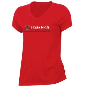 NCAA Texas Tech Red Raiders Women's V-Neck T-Shirt - 1 of 3