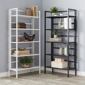 BrylaneHome 5-Tier Folded Metal Bookshelf - 1 of 1