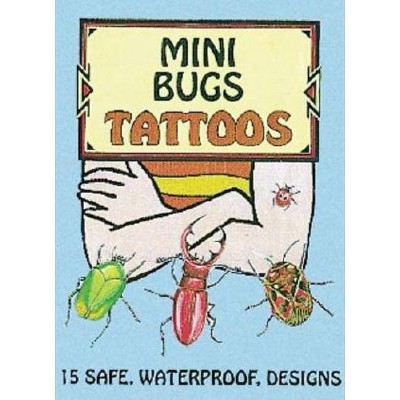 Mini Bugs Tattoos - (Temporary Tattoos) by  Jan Sovak (Paperback)