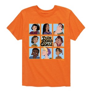 Boys' - Disney - Teen Squad Goals Grid Short Sleeve Graphic T-Shirt - 1 of 4