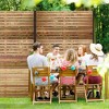 PexFix Wood Grain Blinds-Style Room Divider Screen with Galvanized Steel Construction for Home Office Patio Privacy - 4 of 4