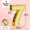 Blue Panda Gold Foil Number 7 Pinata for 7th Birthday Party Supplies, Anniversary Celebration (Small, 16 x 3 x 11.5 In) - 3 of 4