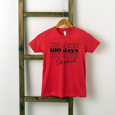 The Juniper Shop 100 Days Of School Stacked Youth Short Sleeve Tee