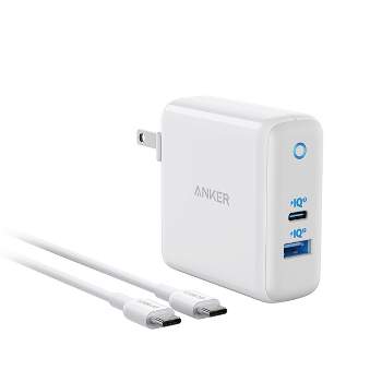 Anker PowerPort+ Atom III 45W USB-C / 15W USB-A Dual Port Wall Charger - White and Gray