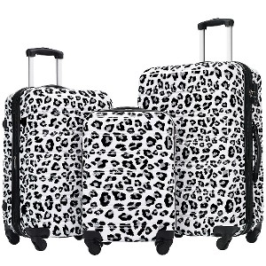 Lyngins 3-Piece Hardside Luggage Set – 20" Carry on Luggage,24" & 28" Expandable Spinner Suitcases with TSA Lock, ABS Lightweight Build, 360° Wheels - 1 of 4