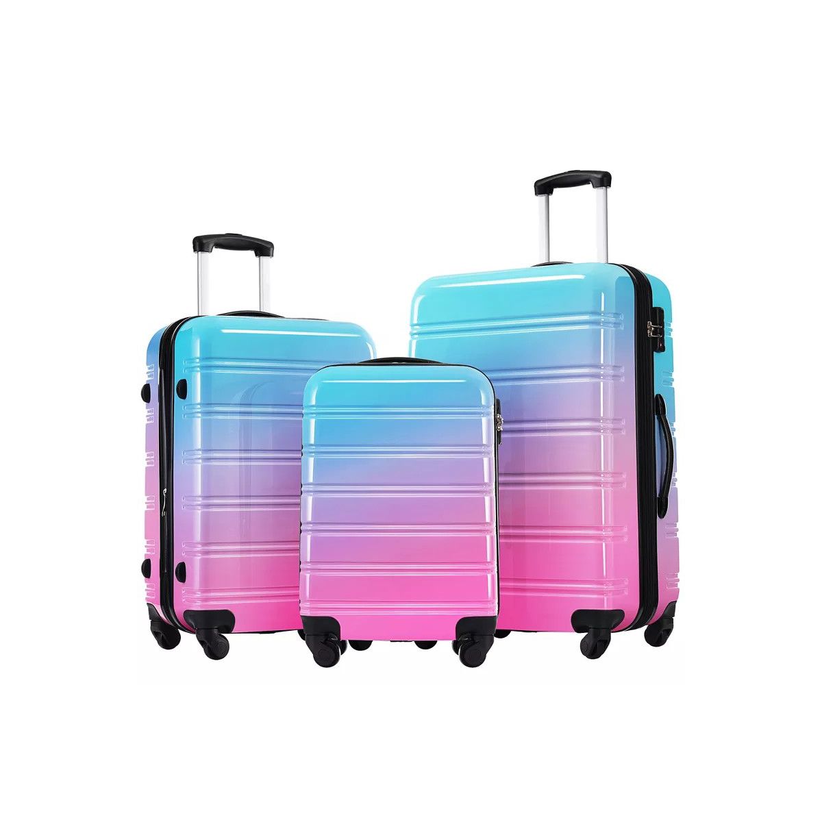 3 Piece Luggage Set, Hardshell Suitcase Set with Spinner Wheels & TSA Lock, Lightweight Travel Luggage Set for Women Men Family - thumbnail 10