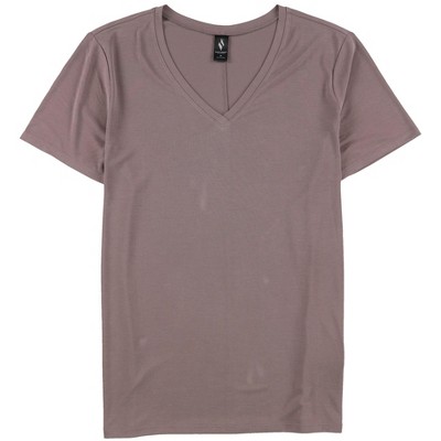 Skechers Womens Solid Basic T-Shirt, Purple, Medium