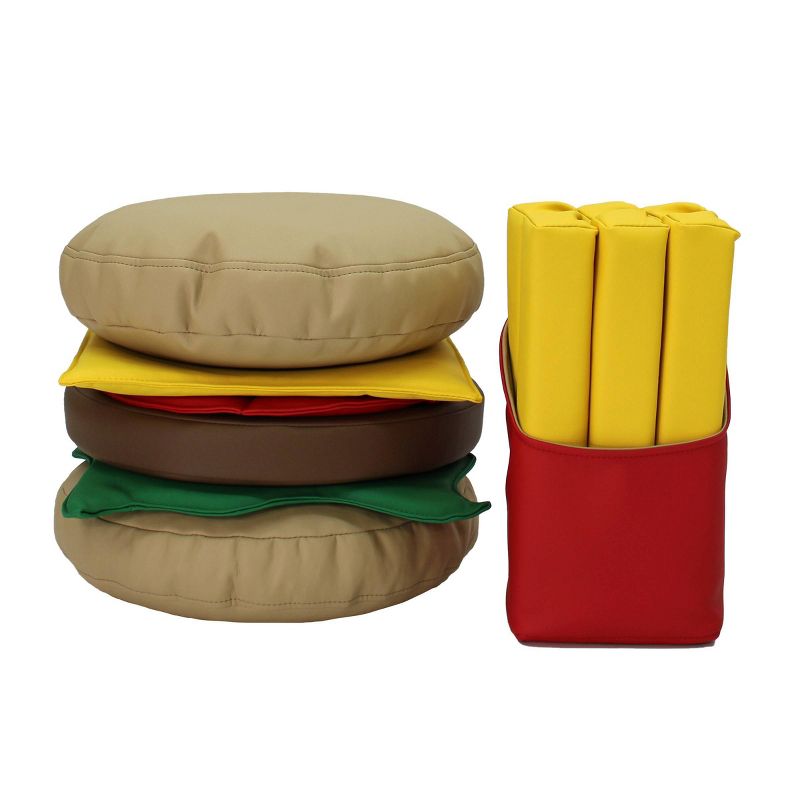 Factory Direct Partners 13pc SoftScape Kids&#39; Stack-a-Burger and Fries Play Set, 1 of 6