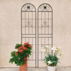 NicBex Metal Garden Trellis for Climbing Plants Lattice Panels for Outside Rustproof Arch Trellis for Garden - 3 of 4