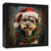 Creative Products Christmas Yorkie 13.73 x 13.73 Black Framed Canvas - 2 of 4