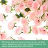 Unique Bargains Silk Plastic Small Faux Rose Artificial Flower Heads 1.2 inch - 2 of 4