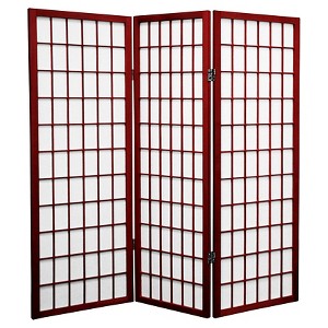 4 ft. Tall Window Pane Shoji Screen 3 Panels - Oriental Furniture - 1 of 1