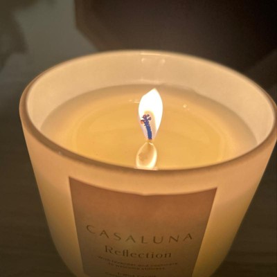 Tranquility Fashion Salted Glass Wellness Jar Candle Gray 12oz - Casaluna™