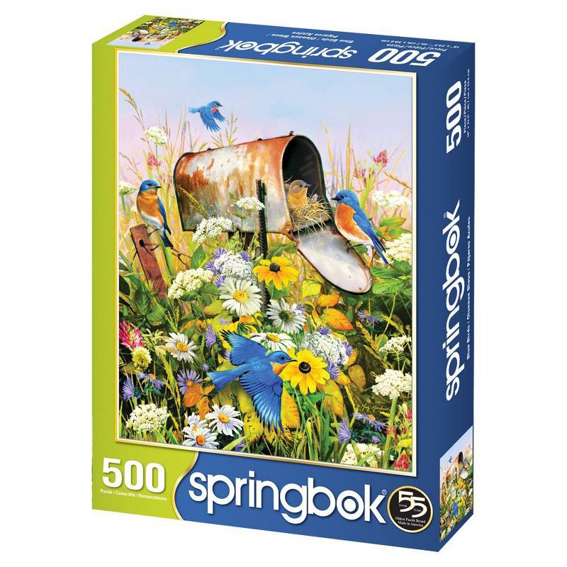 Sprinkbok Blue Birds Jigsaw Puzzle - 500pc, 3 of 5
