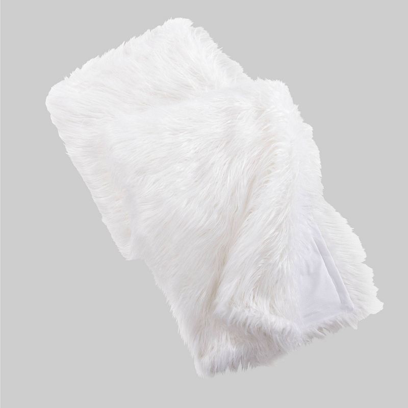 Teen Luxe Long Hair Throw White - Makers Collective, 2 of 6