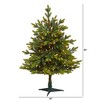 Nearly Natural 3-ft North Carolina Fir Artificial Christmas Tree with 150 Clear Lights and 563 Bendable Branches - 2 of 4