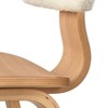 Lifestorey Set of 2 Sigrid Dining Chair Natural Light Oak/White: Upholstered Polyester, Foam Filled, Wood Frame - 4 of 4