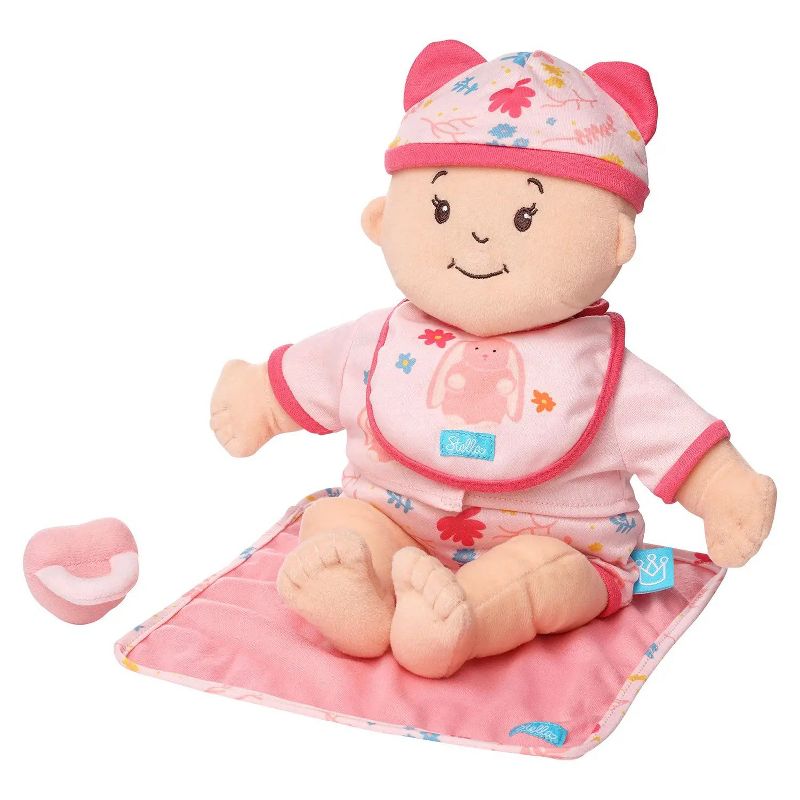 Manhattan Toy Baby Stella Welcome Baby 6 Piece Bringing Home Baby Doll Set with Hat, Bib, Onesie, Cardigan, Magnetic Pacifier and Blanket, 2 of 12