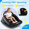 Costway Bumper Car for Kids Electric Ride on Car with Remote Control Joystick Flashing LED Lights - 4 of 4