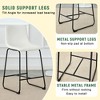 NicBex PU Leather Bar Stools Set of 2,Counter Height Bar Stools with Back and Footrest,Bar Chairs for Dining Room,Kitchen,Counter,Cafe - 4 of 4