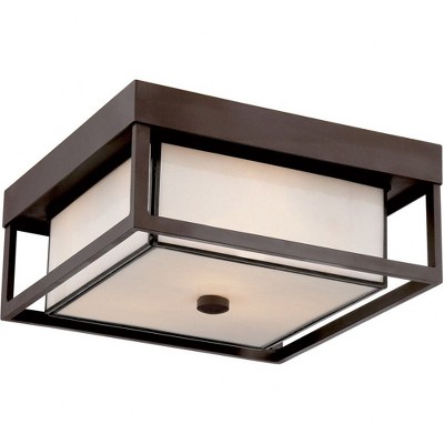 Quoizel Lighting Powell 3 - Light Flush Mount in  Western Bronze