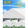 Party Tent Heavy Duty, Large Wedding Tent Event Shelter with Removable Sidewalls, Outdoor Steel Carport, Commercial Tents for Birthday Party - 3 of 4