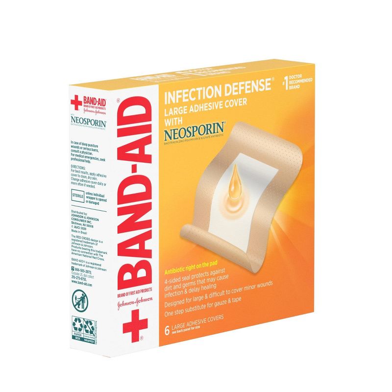 Band-Aid Infect Defense Large Cover - 6ct, 5 of 8
