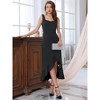 INSPIRE CHIC Women's Cocktail Sleeveless Elegant Ruffles Split Hem Evening Party Dresses - 3 of 4