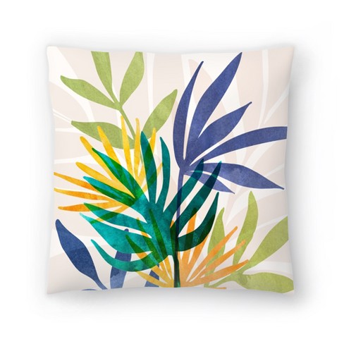 Large Leaf Study Iii By Modern Tropical 20 X 20 Throw Pillow - Americanflat  : Target