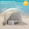 Naturehike Beach Tent Sun Shelter for 3-4 Person, Automatic Easy Set up Pop up Instant Tent, UPF50+ UV Protection Portable Canopy Privacy Tent - 2 of 4