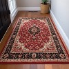 Well Woven Kings Court Gene Non-Slip Oriental Medallion Area Rug - Entryway, Kitchen & Laundry Room -Machine-Washable, Low Looped Pile - 2 of 4