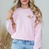 Simply Sage Market Women's Graphic Sweatshirt Embroidered Flower Cluster - 2 of 4
