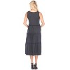 Women's Scoop Neck Tiered Midi Dress - White Mark - 3 of 3