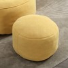 FURNIinspire Bedding Bean Bag Sofa Chair High Pressure Foam, Padded Foam Padding Compressed Bean Bag With Footrest, Yellow, 18.1"*17.7"*13" - 4 of 4