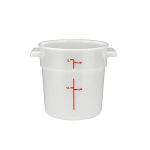 Winco Storage Container, White, Polypropylene - 1 of 1