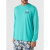 Hang Ten Tidal Long Sleeve Sun Tee Green- Small - 3 of 4