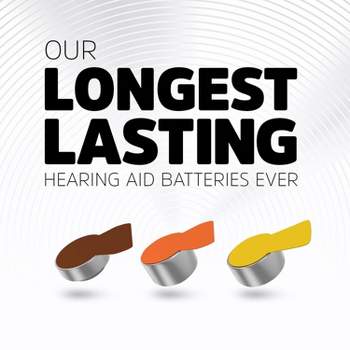 Energizer Size 13 Hearing Aid Batteries - Orange