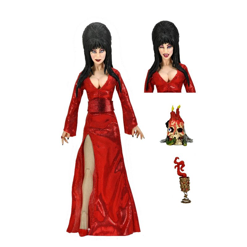 NECA Elvira Mistress of the Dark Red Fright &#38;  Boo 8&#34; Clothed Action Figure, 1 of 6