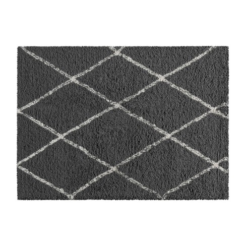 Merrick Lane Style Diamond Trellis, 4×4 Area Rugs