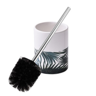 Evideco French Home Goods Tropical Freestanding Toilet Brush and Holder Set