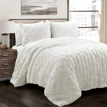 Lush Decor 3pc Arvelo Pintuck Comforter Bedding Set