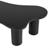 XINGHANZHENXUAN Easy Assembly Coffee Table, Irregular End Table, Sleek Center Table with Round Edge for Living Room - 4 of 4